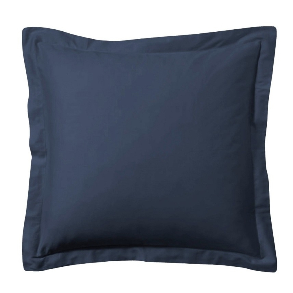 Euro Sham - Navy (Euro) Levinsohn Tailored Polyester & Cotton Blend 26x26
